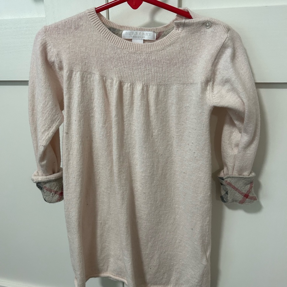 Burberry sweater dress 24 months